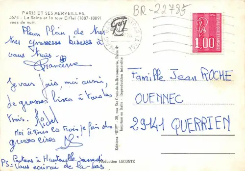 BR22785 Tour Eiffel Paris Frankreich