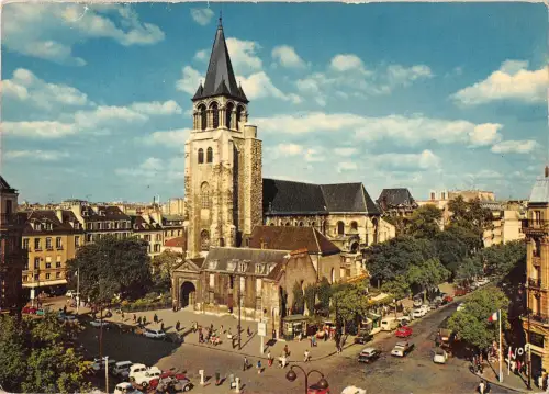 BT4129 Carrefour et Eglise saint germain des Pres paris France