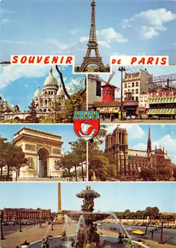 BR54190 Paris Multi Views Frankreich