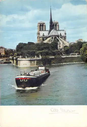 BR25434 Paris La Seine et Notre Dame Schiffsbateaux 2 Scans Frankreich
