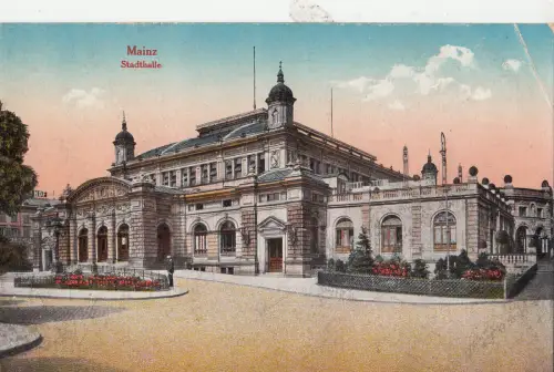 BF17346 mainz stadthalle germany front/back image