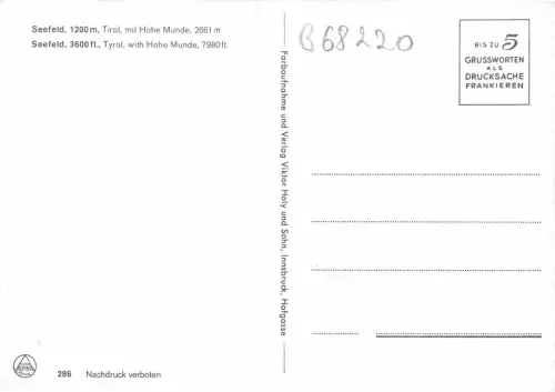 B68220 Österreich Tirol Seefeld
