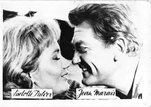 BC43377 Liselotte Pulver Jean Marais Schauspieler Schauspieler vrais Foto 9x7cm