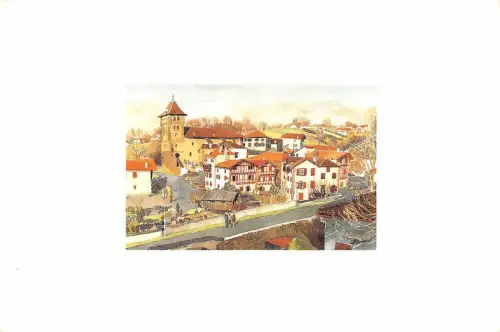 BR8485 Dominique Bruyant le village d'Espelette france