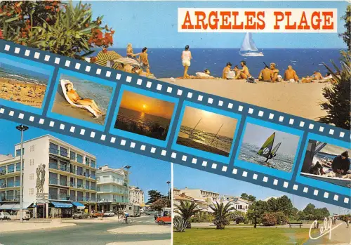B53823 Argeles Plage Boote Bateaux Multiviews Frankreich