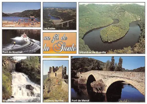 B53771 Les Bords de la Sioule Boote Bateaux Multi Vues Frankreich