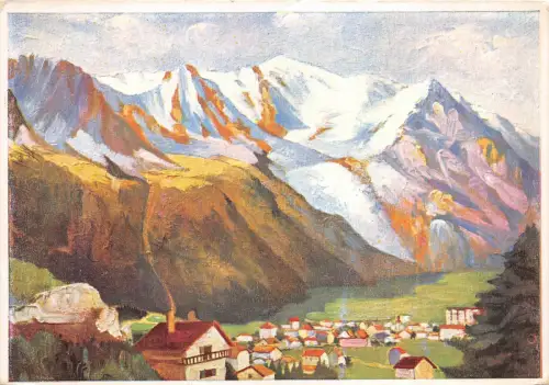 BR21666 Chamonix Mont Blanc la ville et le mont blanc france