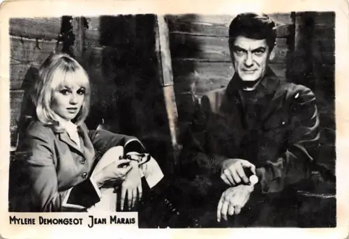 B55243 Mylene Demongeot und Jean Marais Schauspieler Schauspieler 9x7cm