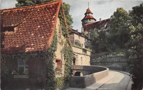 B4574 Nürnberg Burgparti Front/Back Scan