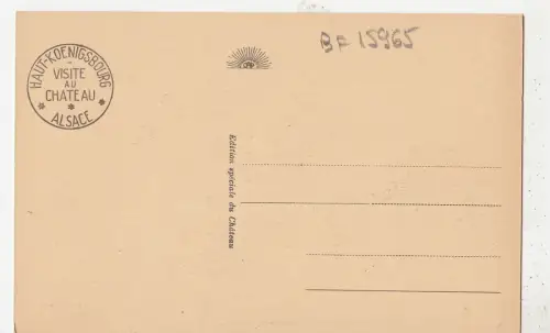 BF15965 haut koenigsbourg vue d ensemble france front/back image