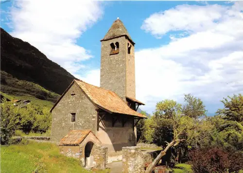 B34482 St Prokulus bei Naturns Außenansicht italy