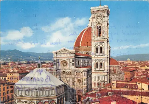 B75526 Firenze Catdrale e Batterie Italien