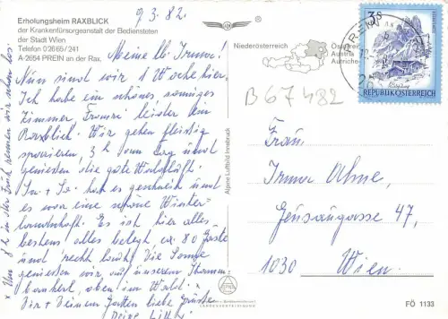 B67482 Österreich Raxblick Prein Multiviews
