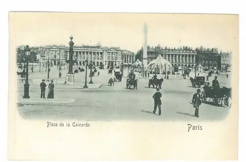 B82358 France Paris Superb Embossed PPC Place Concorde front/back image