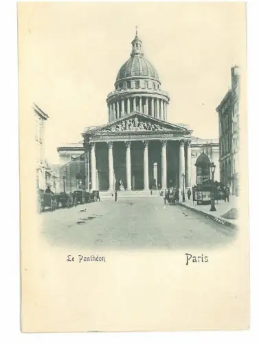 B82352 France Paris Superb Embossed PPC Le Pantheon PPC front/back image