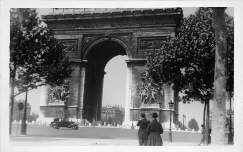Lot 36 Echt Foto Auto Paris Frankreich Triumphbogen