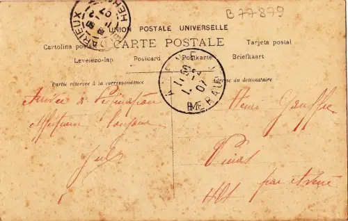 B77879 Reutlinger Paris Künstler Cleo de Merode Oper Scan Vorder-/Rückbild