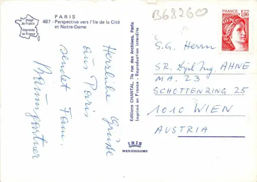 B68260 Frankreich Paris Notre Dame