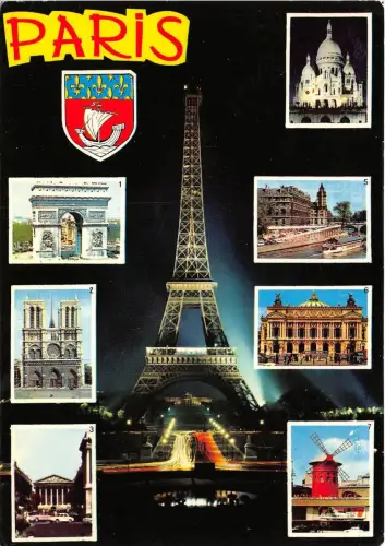 B83090 paris multi views frankreich