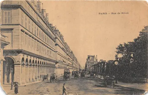 B74676 Rue de rivoli Paris Eckschnitt Frankreich