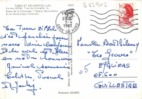 B52902 Paris Multi Vues Frankreich