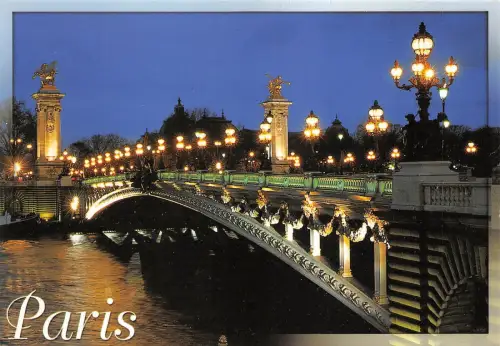 B50131 Paris Le Pont Alexandre III Frankreich
