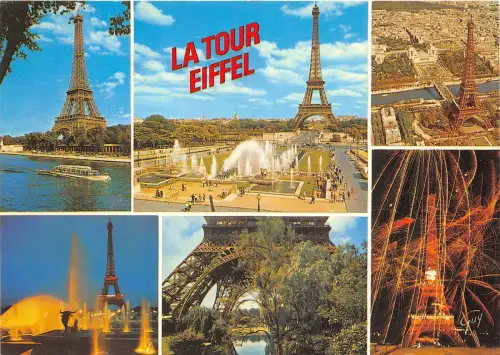 B52924 Paris Multi Vues Boote Bateaux Frankreich