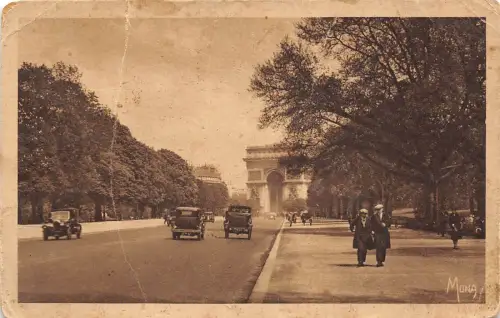 B74664 car voiture paris l avenue du bois de boulogne france