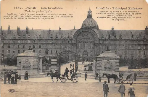 B3889 Paris Frankreich les invalides Front/Back Scan
