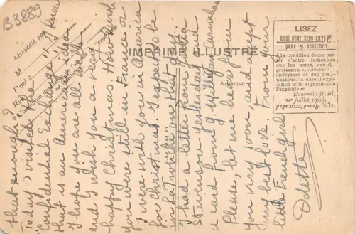 B3889 Paris Frankreich les invalides Front/Back Scan