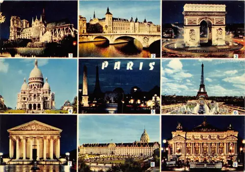 BR21163 Mehrfachansichten Paris Frankreich