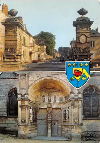 BR1228 Dans le Val d Oise Magny Vexin Les piliers de la porte de Paris france