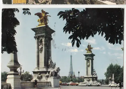 BF19632 paris le pont alexandre III france front/back image