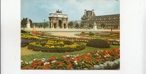 BF19967 paris jardin des tuileries et arc de triomphe france front/back image