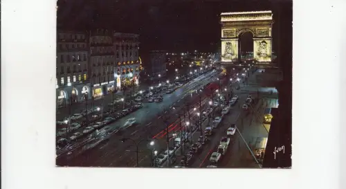 BF25443 paris les champs elysees france front/back image