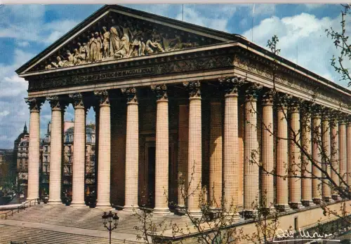 BF13214 paris eglise de la madeleine france front/back image