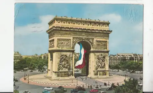 BF20640 paris l arc de triomphe france front/back image