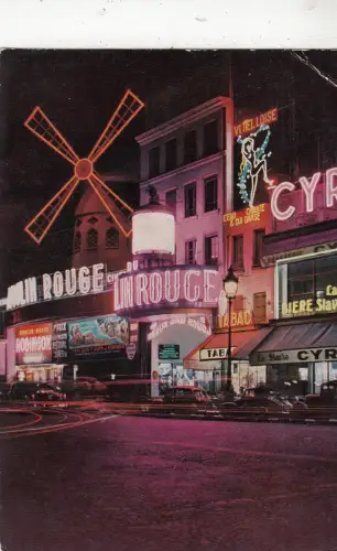 BF20744 le moulin rouge paris france front/back image
