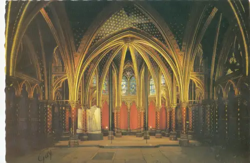 BF14691 paris la sainte chapelle france front/back image