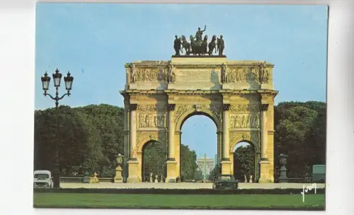 BF20516 les jardins des tuileries paris france front/back image