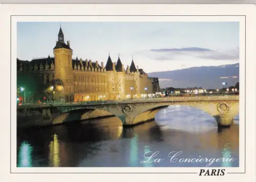 BF24274 paris au crepuscule la conciergerie france front/back image