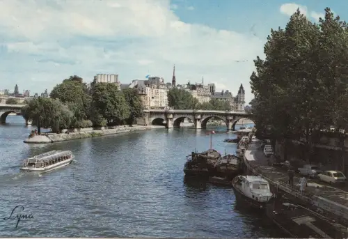 BF19832 la seine la ponte du vert galant paris france front/back image