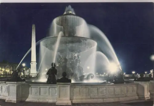 BF19816 paris les fontaines de la concorde la nuit france front/back image