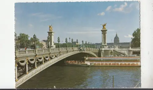 BF31842 paris le pont alexandre III et les invalides france front/back image