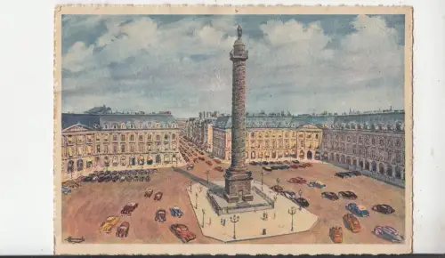 BF28778 place et colonne vendome paris france front/back image