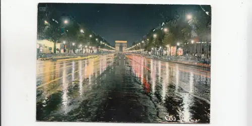 BF28774 les champs elysees et l arc de triomphe paris france front/back image