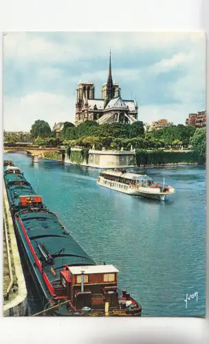 BF30528 Paris Promenade sur la Seine Frankreich Schiff Vorder-/Rückbild