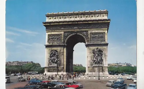 BF19815 paris arc de triomphe de l etoile car france front/back image