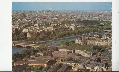 BF24579 paris vu de la tour eiffel france front/back image