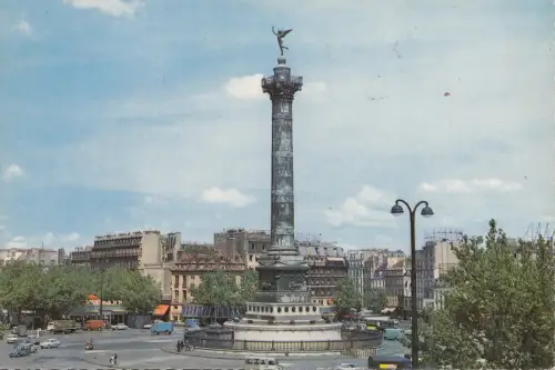 BF19817 la place de la bastille paris france front/back image